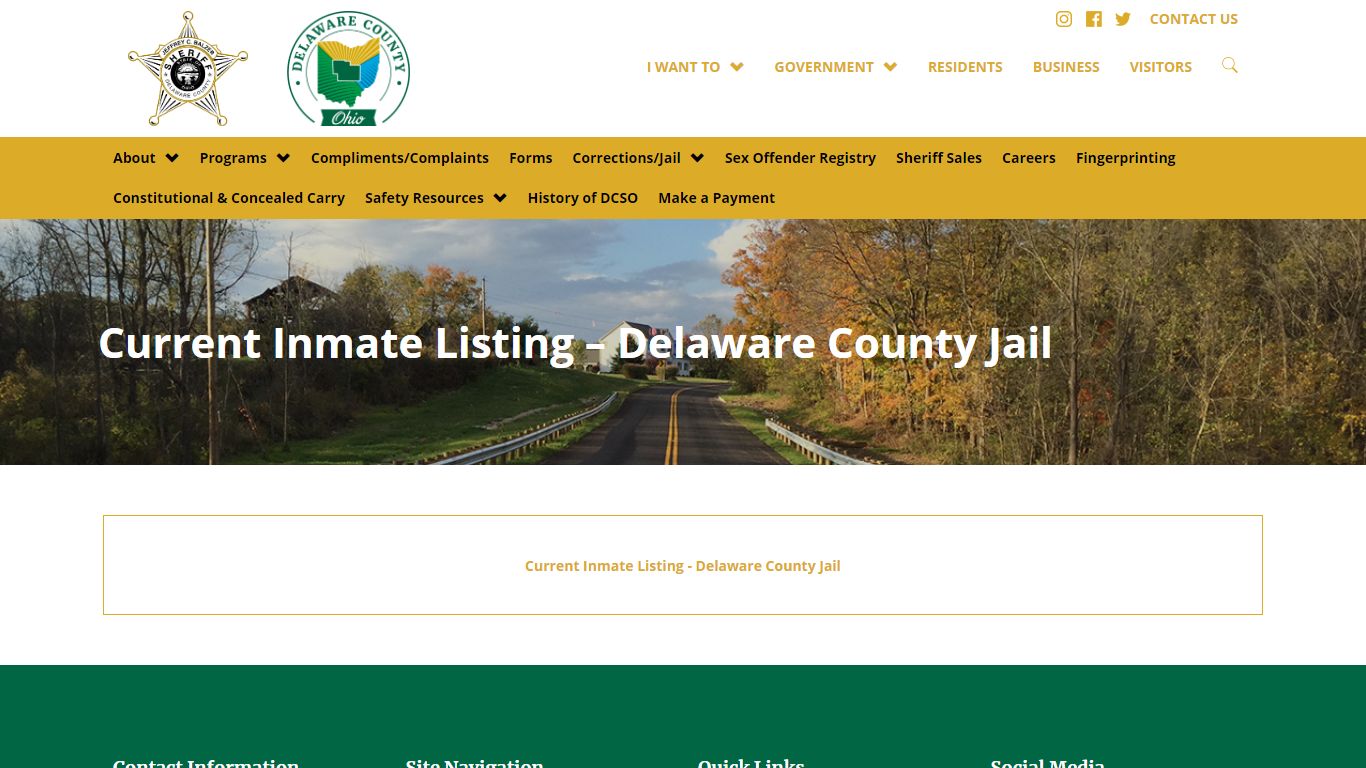 Current Inmate Listing - Delaware County Jail - Sheriff